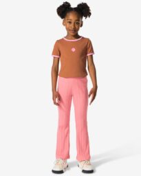 051 Kinderlegging Flared Fit Rib Roze (roze)