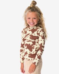 HEMA HEMA Kinder T-shirt Rib Gevlekt Ecru (ecru)