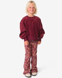 HEMA HEMA Kinderlegging Bloemen Bordeauxrood (bordeauxrood)