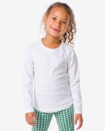 HEMA HEMA Kinder T-shirts Biologisch Katoen - 2 Stuks Wit (wit)