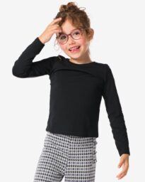 HEMA Kinder T-shirts Biologisch Katoen - 2 Stuks Zwart (zwart)