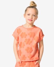 HEMA Kinder T-shirt Badstof Perzik (perzik)