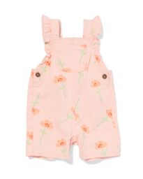 HEMA Babytuinbroek Bloemen Lichtroze (lichtroze)