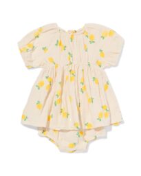 HEMA Baby Kledingset Mousseline Citroenen Ecru (ecru)