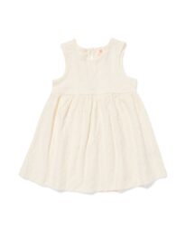 babyjurk broderie gebroken wit