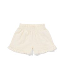 baby korte broek broderie gebroken wit