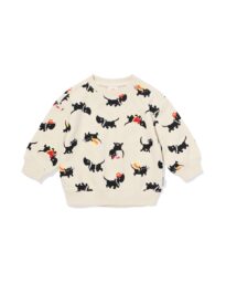 HEMA HEMA Takkie Babysweater Sinterklaas Ecru (ecru)