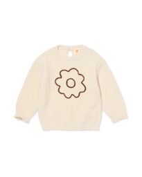 HEMA HEMA Babytrui Bloemen Ecru (ecru)