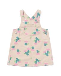 HEMA Babyjurk Bloemen Ecru (ecru)