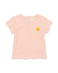 baby T-shirt bastof lichtroze