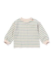 HEMA Baby T-shirt Strepen Blauw (blauw)