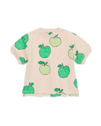 baby sweatshirt appels ecru