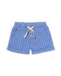 HEMA Baby Korte Broek Strepen Blauw (blauw)