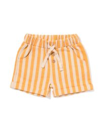 baby sweatshort strepen geel