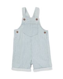 HEMA Babytuinbroek Denim Strepen Denim (denim)