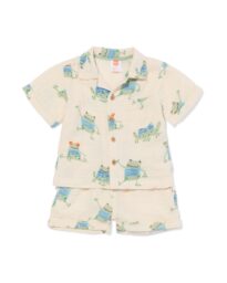 HEMA Baby Kledingset Kikkers Ecru (ecru)