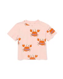 baby T-shirt krab roze