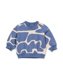 051 Baby Sweater Abstract Blauw (blauw)