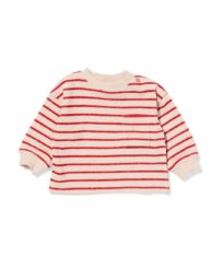 HEMA Baby T-shirt Strepen Rood (rood)