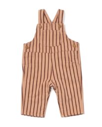 HEMA Baby Tuinbroek Strepen Bruin (bruin)