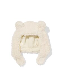 HEMA HEMA Babymuts Teddy Met Oren Wit (wit)