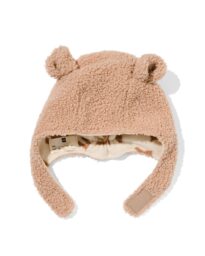 HEMA HEMA Babymuts Teddy Met Oren Beige (beige)