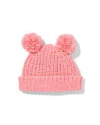 HEMA HEMA Babymuts Pompon Roze (roze)