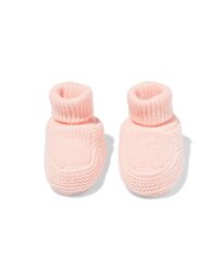 051 Newborn Sloffen Gebreid Roze (roze)