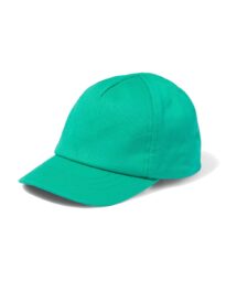 babypet met klep katoen groen