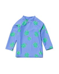 HEMA Babyshirt UV-beschermend Blauw (blauw)