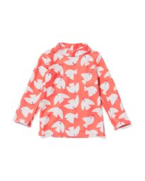babyshirt UV-beschermend koraal
