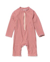 HEMA Babyzwempak UV-beschermend Strepen Bruin (bruin)