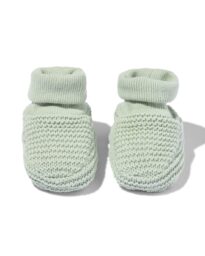newborn sloffen gebreid blauw
