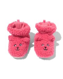 HEMA Baby Slofjes Teddy Kat Roze (roze)
