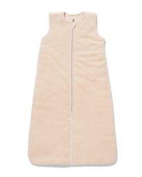 HEMA Baby Slaapzak Mouwloos Velvet 3.0tog Beige (beige)