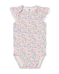 romper katoen met stretch bloemen multicolor