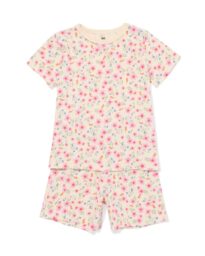 HEMA Babypyjama Bloemen Roze (roze)