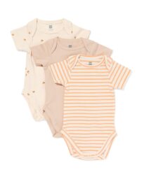 romper katoen met stretch - 3 stuks zand