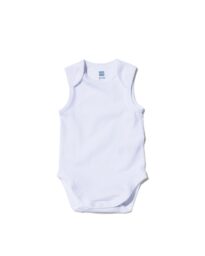 romper organic katoen stretch - 2 stuks wit