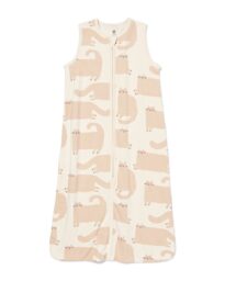 baby slaapzak mouwloos katoen 0.5tog beige