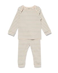 051 Baby Meegroeipyjama Gebroken Wit (gebroken wit)