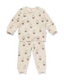 051 Nijntje Pyjama Velours Gebroken Wit (gebroken wit)