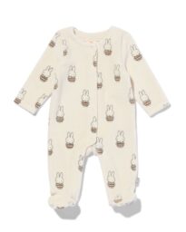 051 Nijntje Newborn Jumpsuit Velours Rib Ecru (ecru)