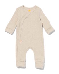 newborn meegroei boxpakje rib bamboe met stretch zand