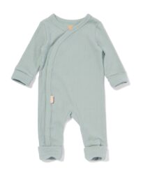 HEMA Newborn Meegroei Boxpakje Rib Bamboe Met Stretch Groen (groen)