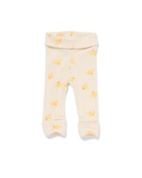 HEMA Newborn Meegroei Legging Rib Met Bamboe Ecru (ecru)