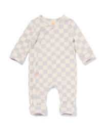 HEMA Newborn Meegroei Boxpakje Rib Bamboe Stretch Lichtgrijs (lichtgrijs)