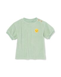 newborn T-shirt badstof gezichtje groen