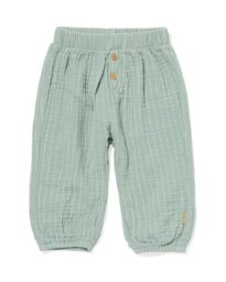HEMA Newborn Broek Mousseline Groen (groen)