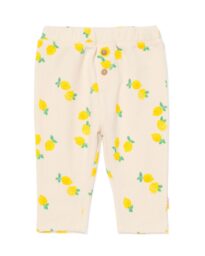 HEMA Newborn Broek Wafel Citroenen Ecru (ecru)
